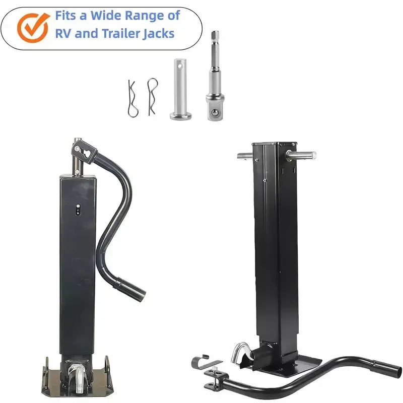 Heavy-Duty Trailer Jack Drill Adapter for RV & Utility Trailers