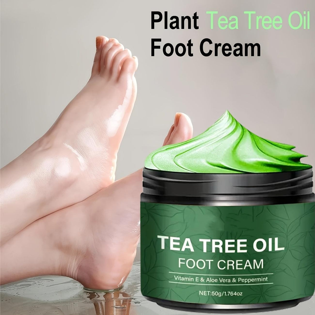 Tea Tree Foot Repair Cream – Hydrating Cracked Skin & Callus Care