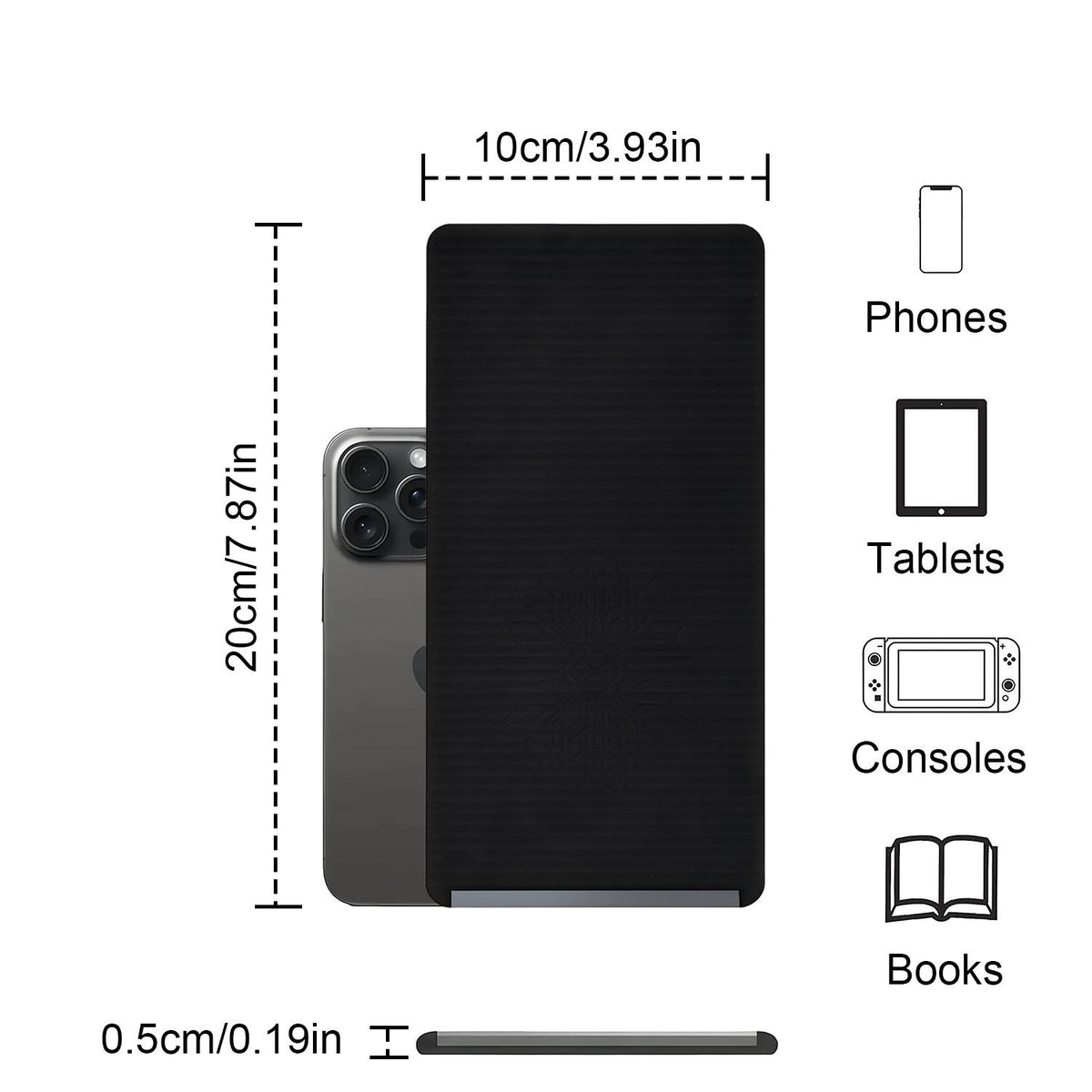 Foldable Silicone Aluminum Holder – Flexible Stand for Phone & Tablet
