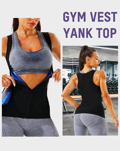 💙Women’s Sauna Sweat Waist Trainer Tank – Body Shaping Vest