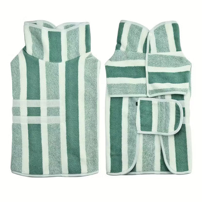 Quick-Dry Dog Bathrobe – Super Absorbent Adjustable Pet Towel Coat