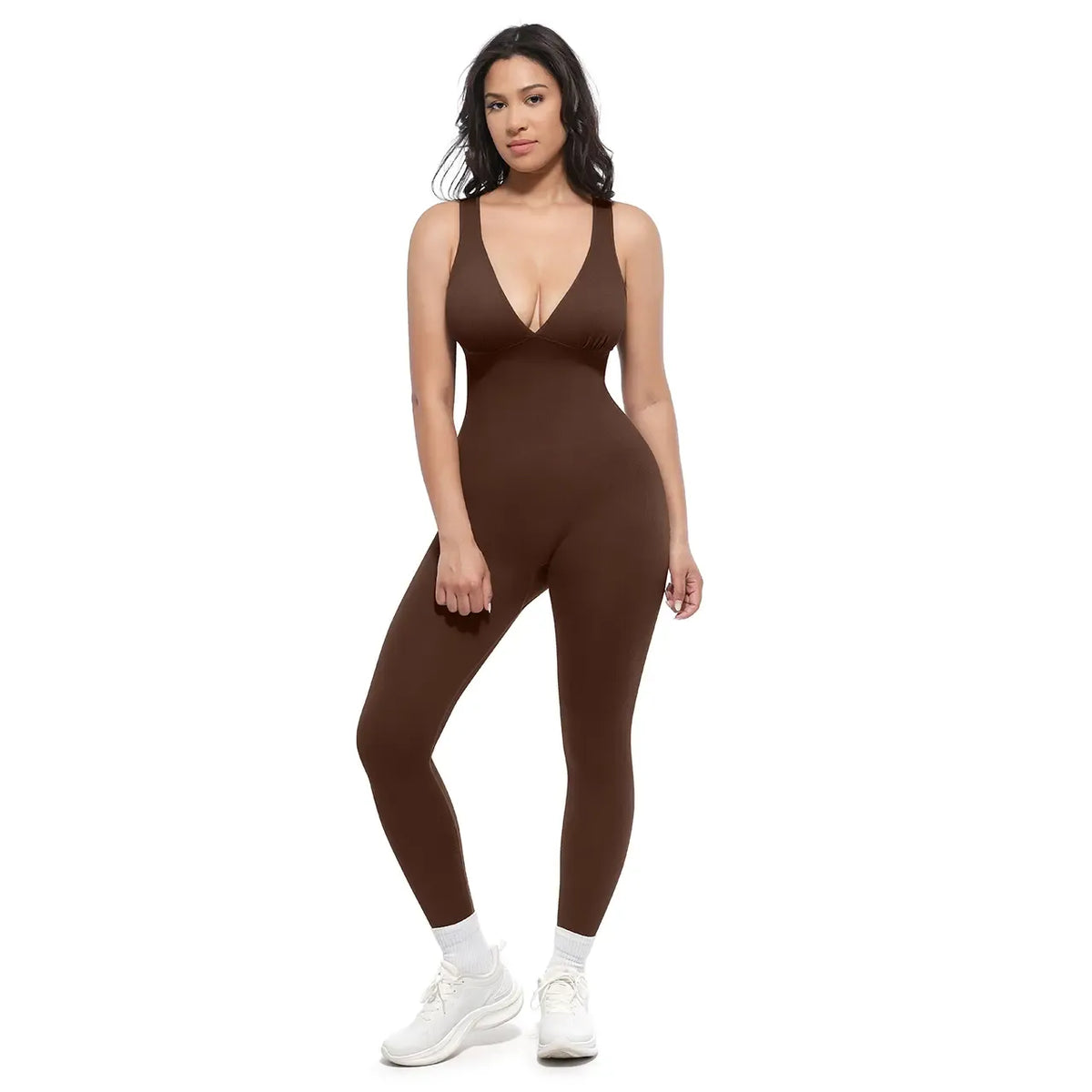 Deep V Sculpting Shapewear Bodysuit – Smooth, Lift & Shape Effortlessly