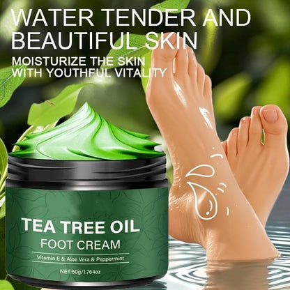 👣Tea Tree Foot Repair Cream – Hydrating Cracked Skin & Callus Care