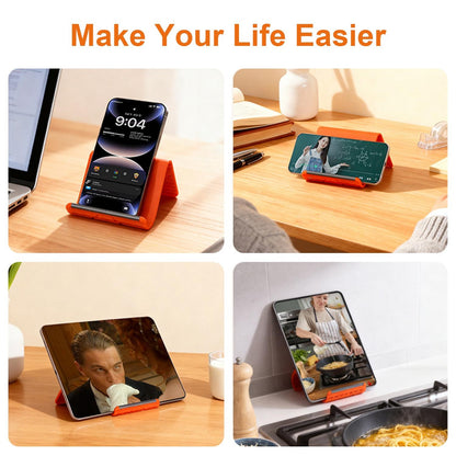 Foldable Silicone Aluminum Holder – Flexible Stand for Phone & Tablet