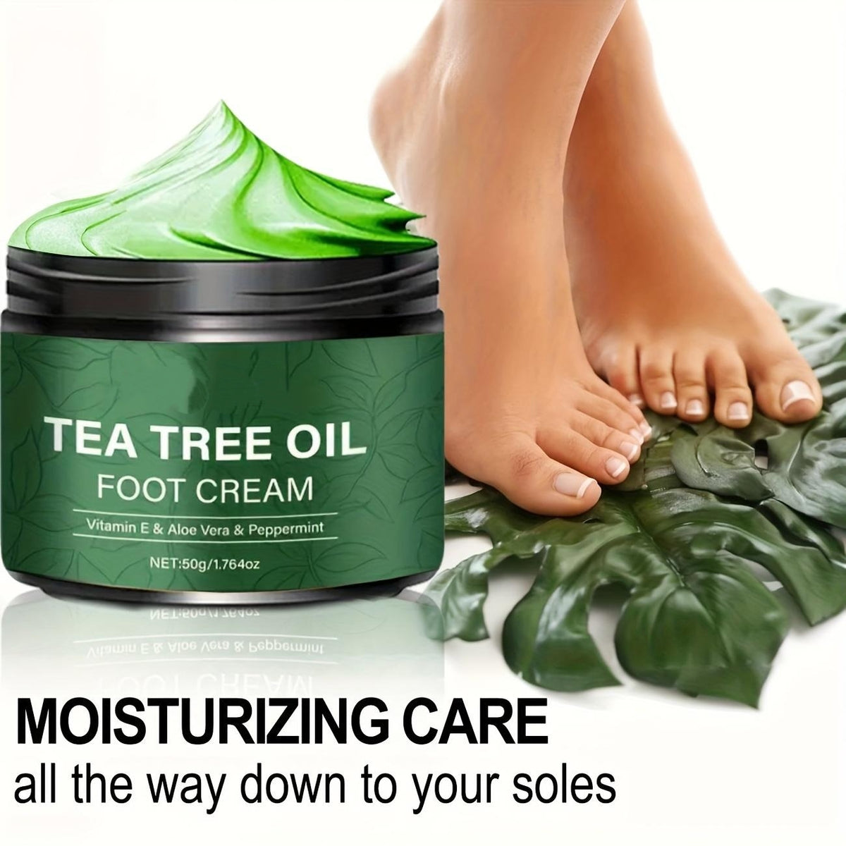 Tea Tree Foot Repair Cream – Hydrating Cracked Skin & Callus Care