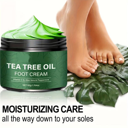 👣Tea Tree Foot Repair Cream – Hydrating Cracked Skin & Callus Care