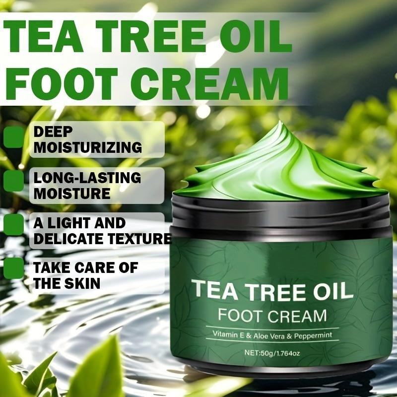 Tea Tree Foot Repair Cream – Hydrating Cracked Skin & Callus Care