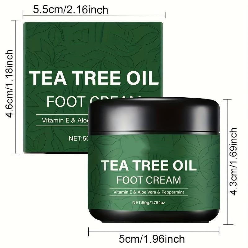 Tea Tree Foot Repair Cream – Hydrating Cracked Skin & Callus Care