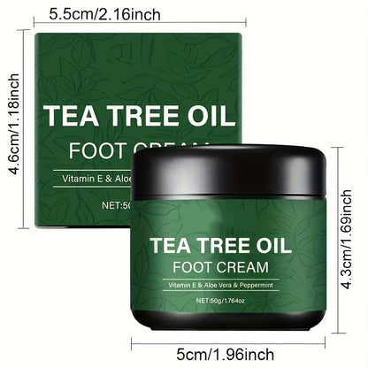 👣Tea Tree Foot Repair Cream – Hydrating Cracked Skin & Callus Care