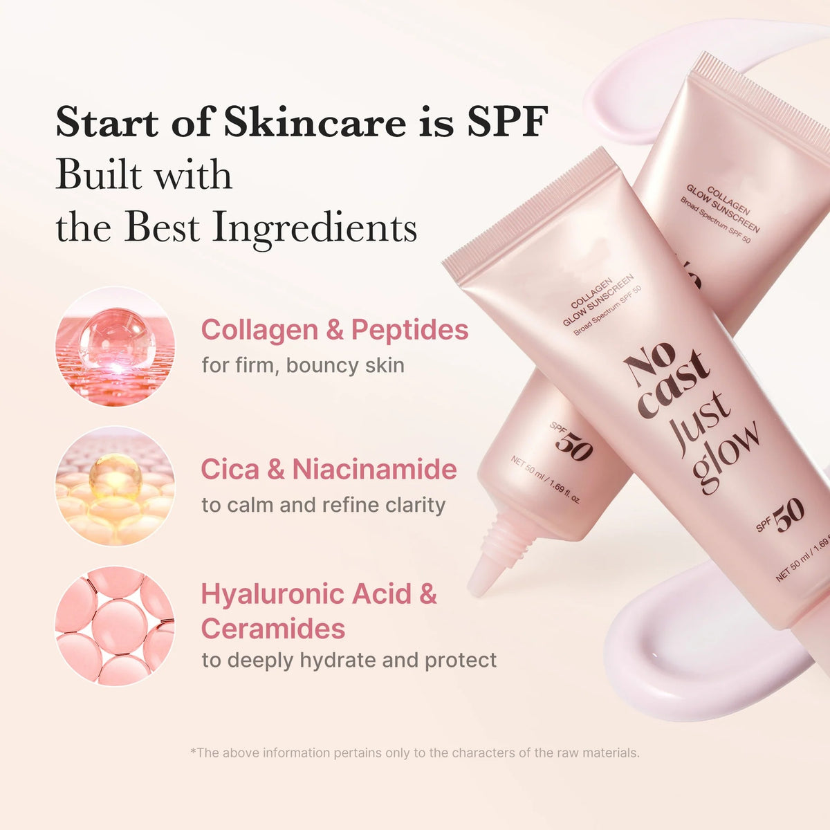 Collagen Glow Sunscreen SPF Daily Hydrating Face Protection