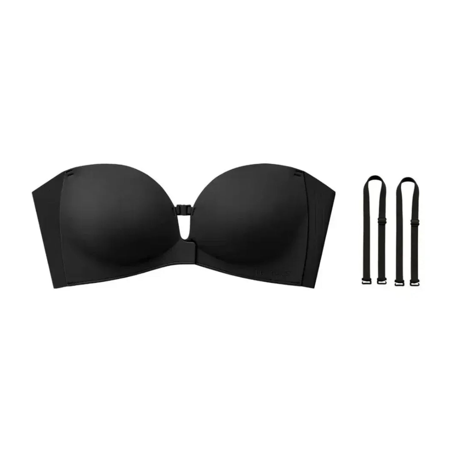 Strapless Front-Closure Push-Up Bra – Anti-Slip Grip, Seamless, A-C Cup