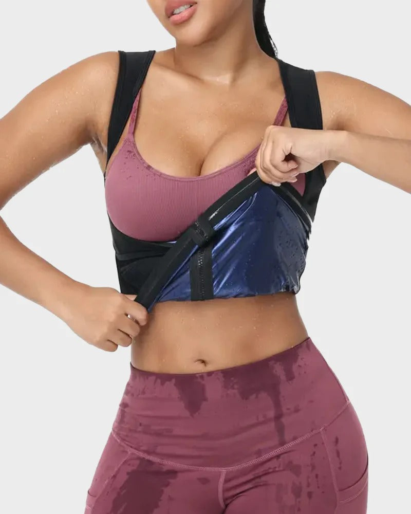 Women’s Sauna Sweat Waist Trainer Tank – Body Shaping Vest
