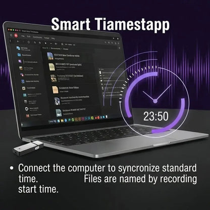 2-in-1 USB Voice Recorder with Smart Noise Reduction