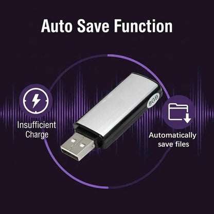 2-in-1 USB Voice Recorder with Smart Noise Reduction