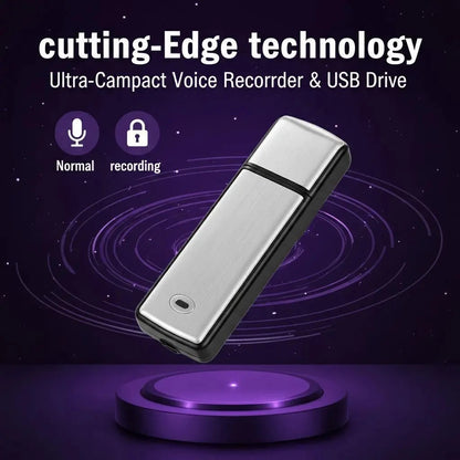 2-in-1 USB Voice Recorder with Smart Noise Reduction