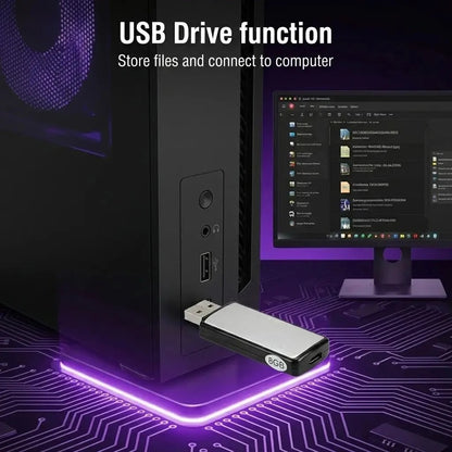 2-in-1 USB Voice Recorder with Smart Noise Reduction