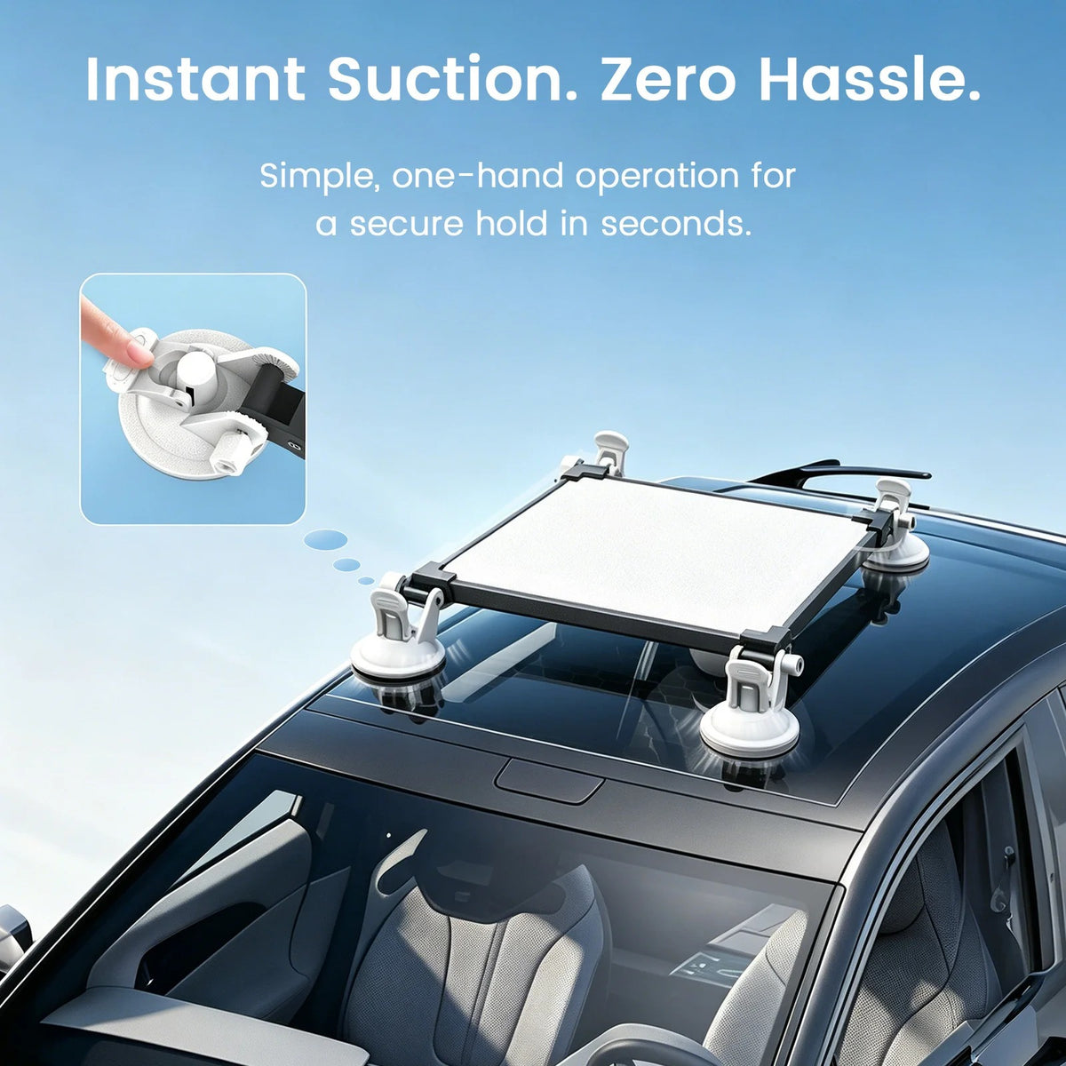 Starlink Mini Mount – Strong Suction Cup Holder for Sunroof, Window & Roof