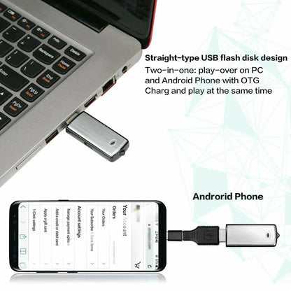 2-in-1 USB Voice Recorder with Smart Noise Reduction