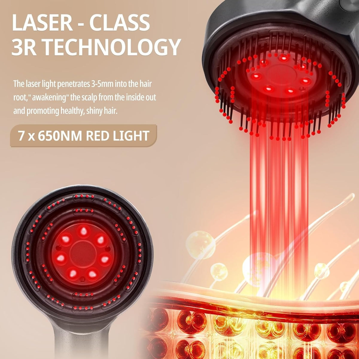 Laser Hair Growth Comb — Scalp Therapy & Regrowth System