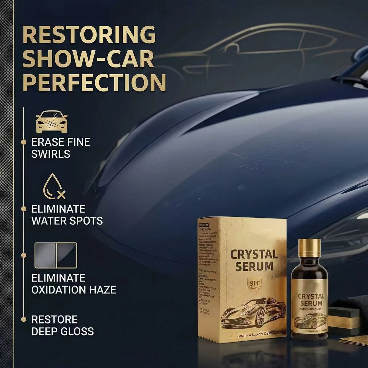 Graphene Ceramic Coating 9H – Long-Lasting Car Paint Protection 100ML
