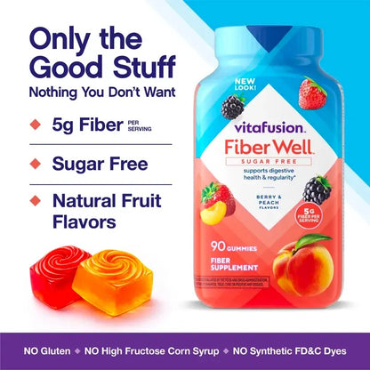 Sugar-Free Fiber Gummies – Digestive Health & Regularity Support