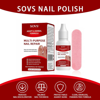 Multi-Purpose Nail Repair Treatment – Herbal Formula for Discolored, Thick & Damaged Nails