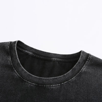 Men’s Oversized Vintage Washed T-Shirt (4pcs) – Loose Fit Cotton Tee