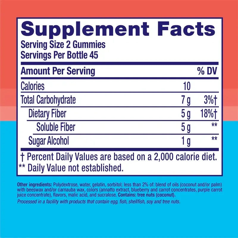 Sugar-Free Fiber Gummies – Digestive Health & Regularity Support
