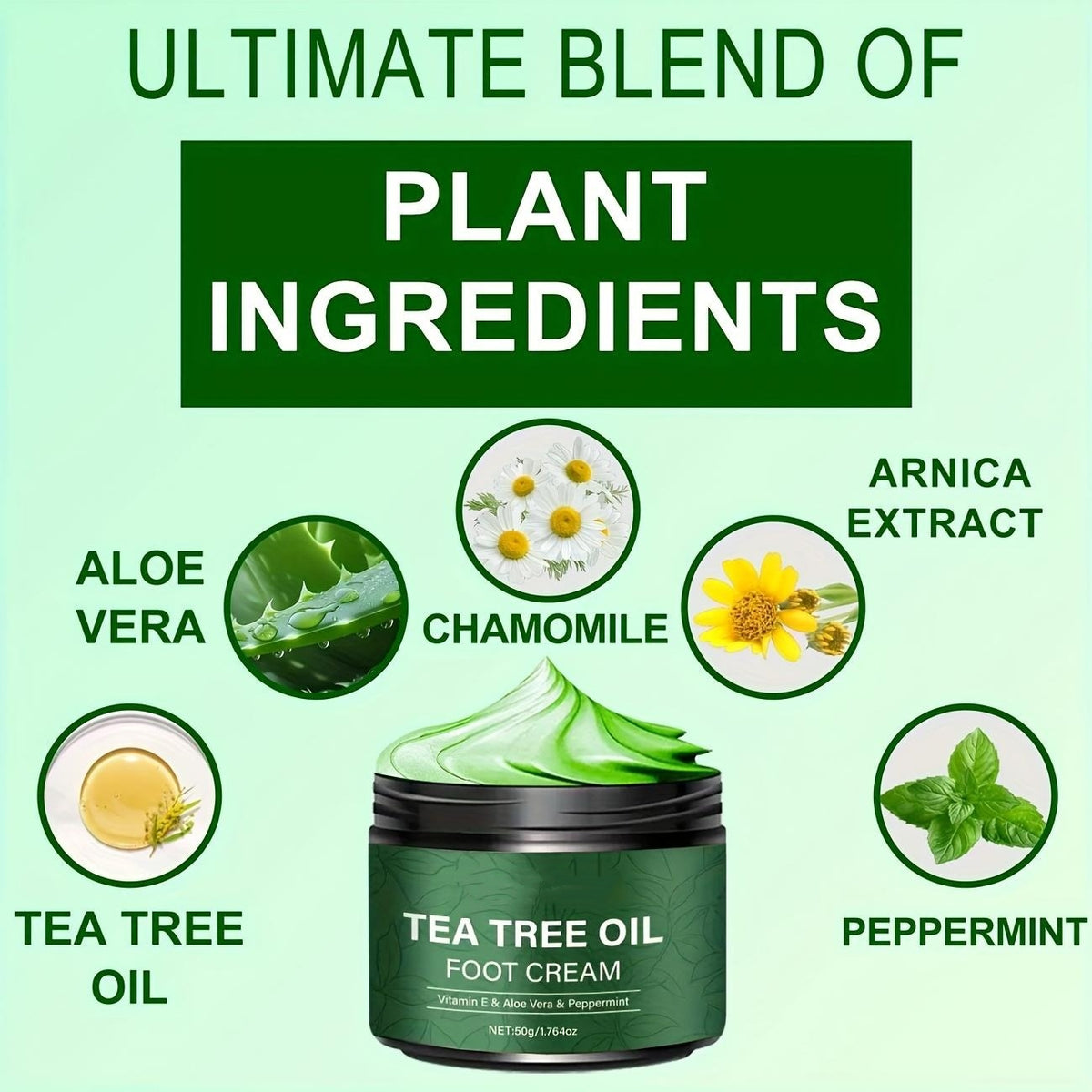 Tea Tree Foot Repair Cream – Hydrating Cracked Skin & Callus Care