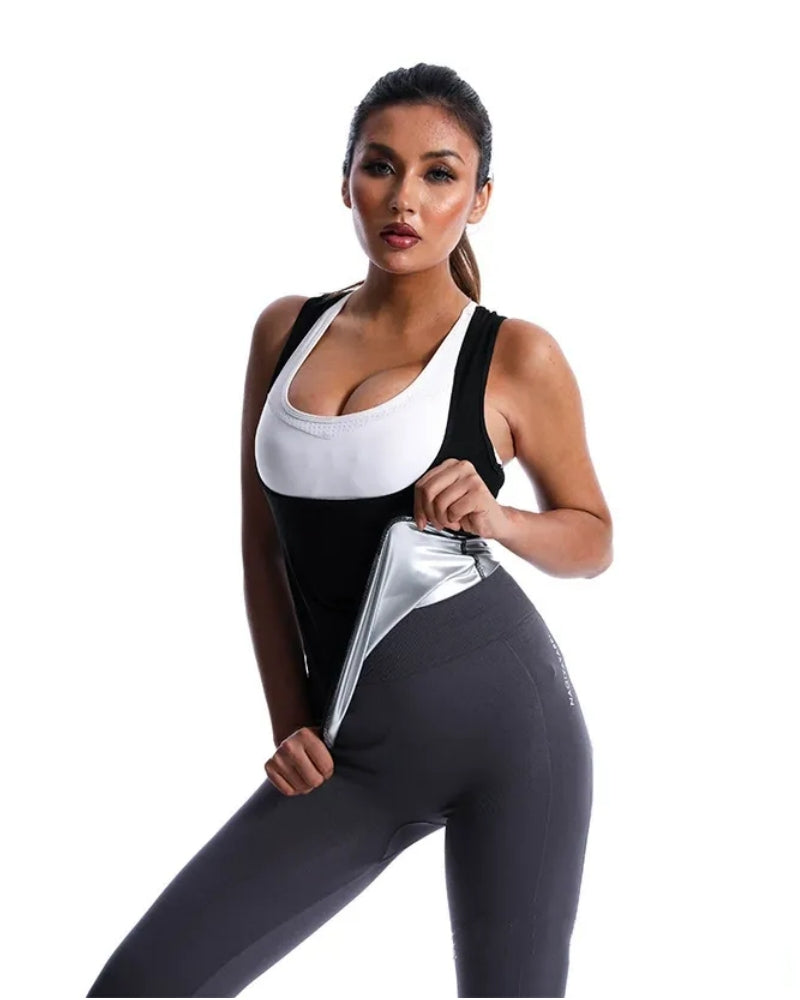 Women’s Sauna Sweat Waist Trainer Tank – Body Shaping Vest