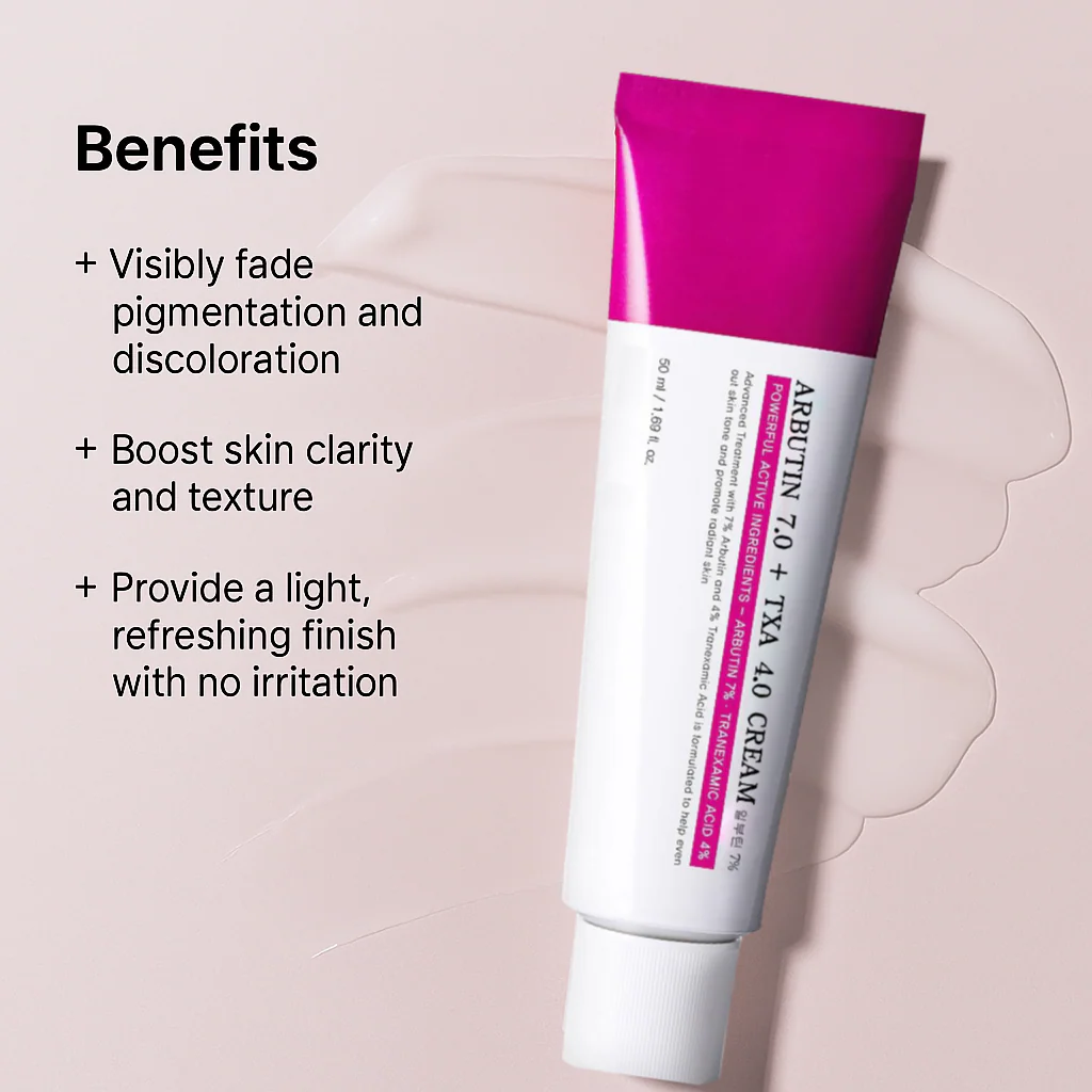 Arbutin 7% + Tranexamic Acid 4% Cream – LIMITED TIME OFFER