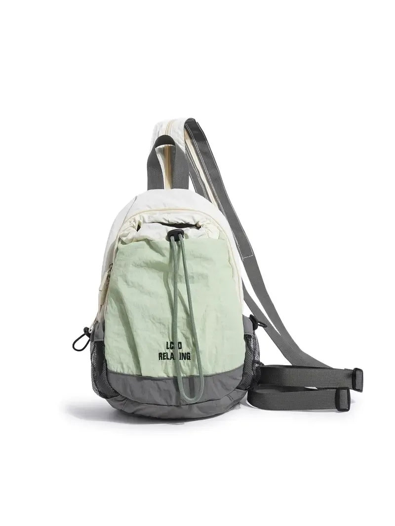 Unisex Lightweight Color Block Mini Backpack – Small Water-Resistant Daypack