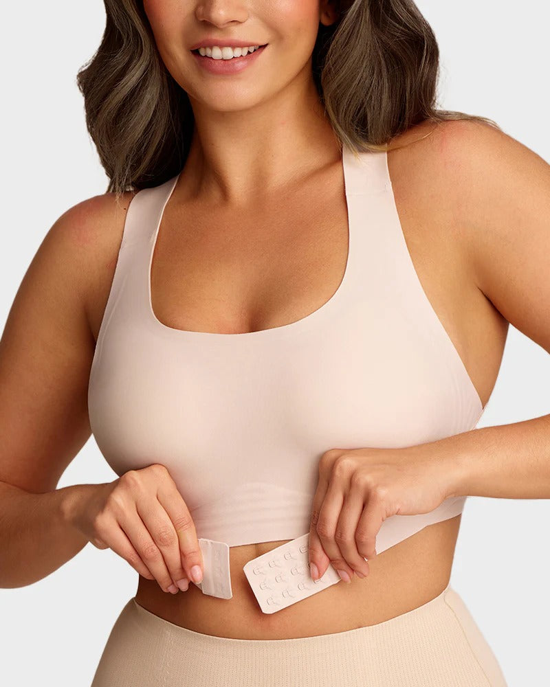 Front Closure Cross-Back Posture Bra – Wireless Support Comfort