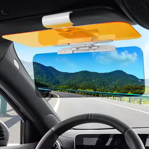 2-in-1 Car Sun Visor Extender – Adjustable Day & Night Anti-Glare Shield