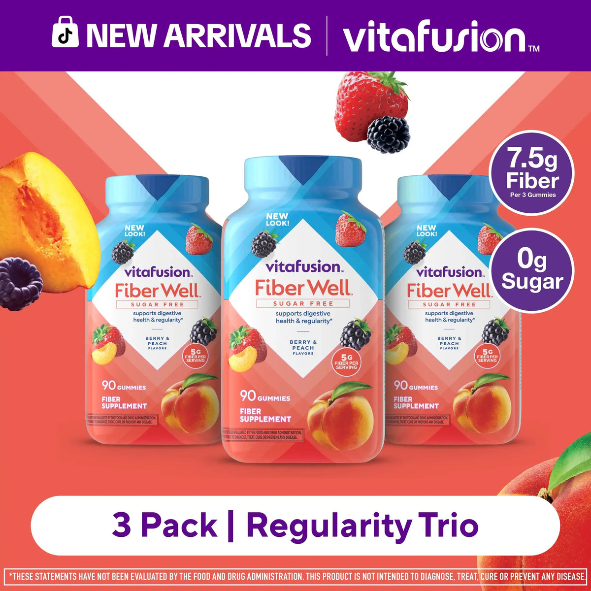 Sugar-Free Fiber Gummies – Digestive Health & Regularity Support