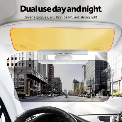 2-in-1 Car Sun Visor Extender – Adjustable Day & Night Anti-Glare Shield