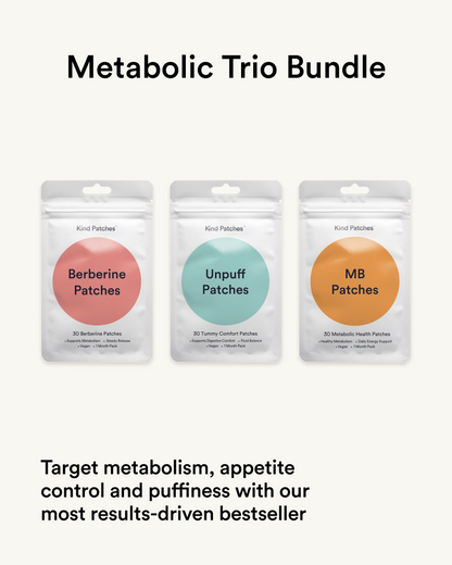 Metabolic Trio Patch Bundle – Burn, Balance, Unpuff for 3 Months