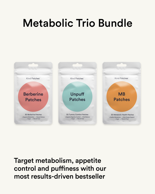 Metabolic Trio Patch Bundle – Burn, Balance, Unpuff for 3 Months