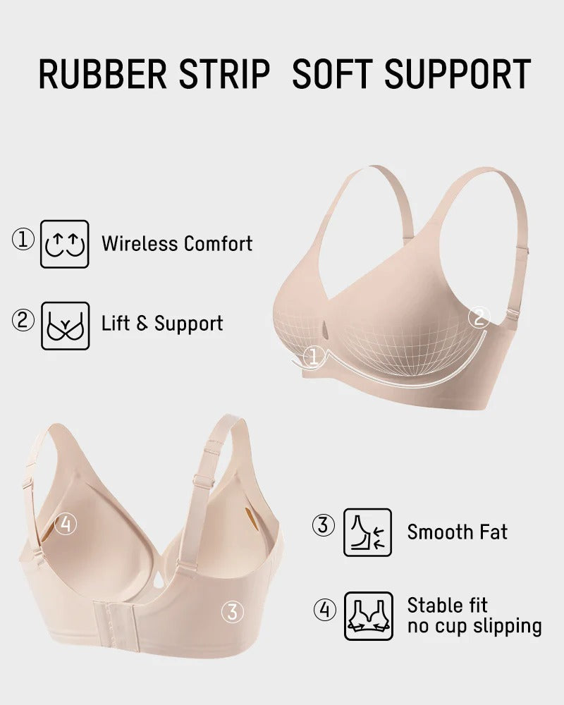 Invisible Jelly Lift Bra – Breathable Hollow Seamless Support