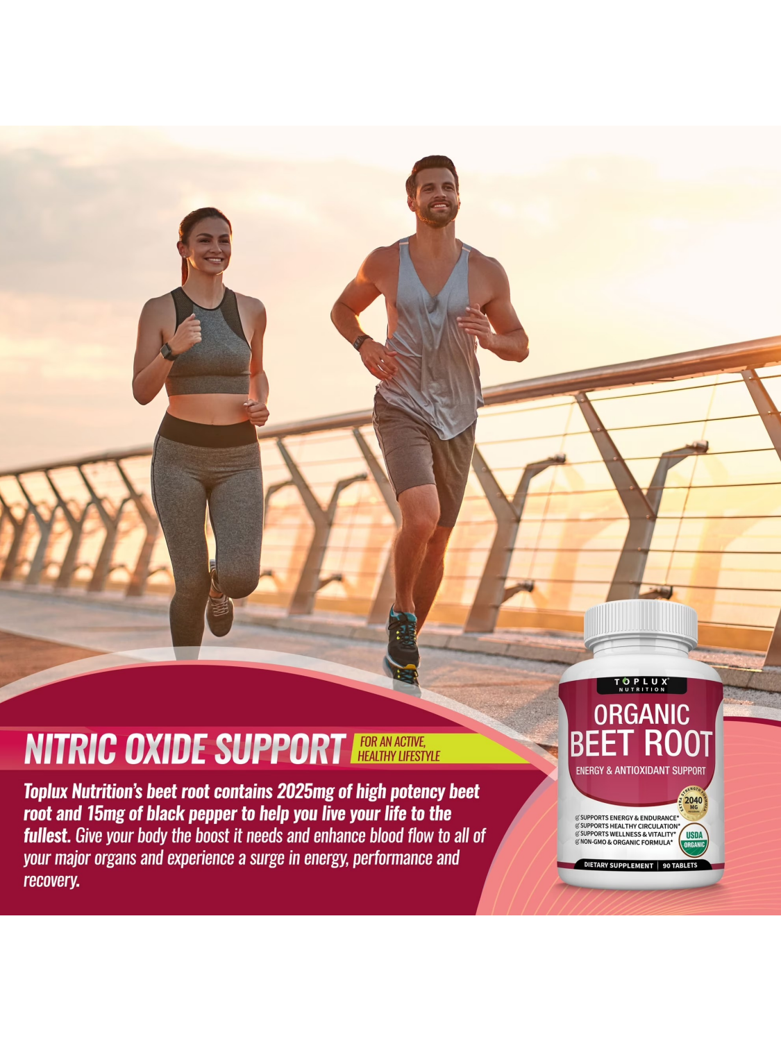 Nitric Oxide Beet Root Capsules – Daily Energy & Circulation Support