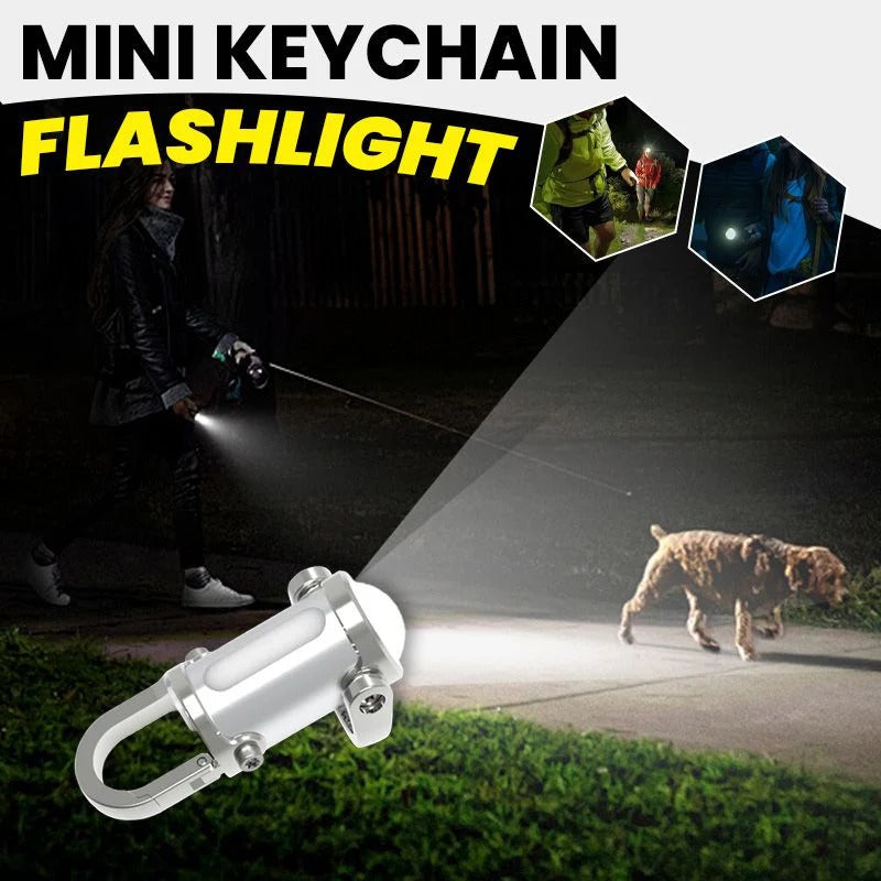 1200LM Mini Keychain Flashlight – Waterproof Multi-Mode LED Light