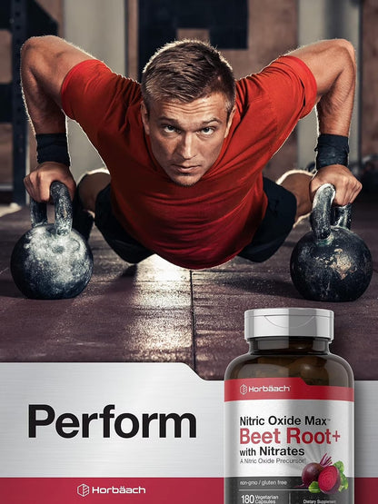 Nitric Oxide Beet Root Capsules – Daily Energy & Circulation Support