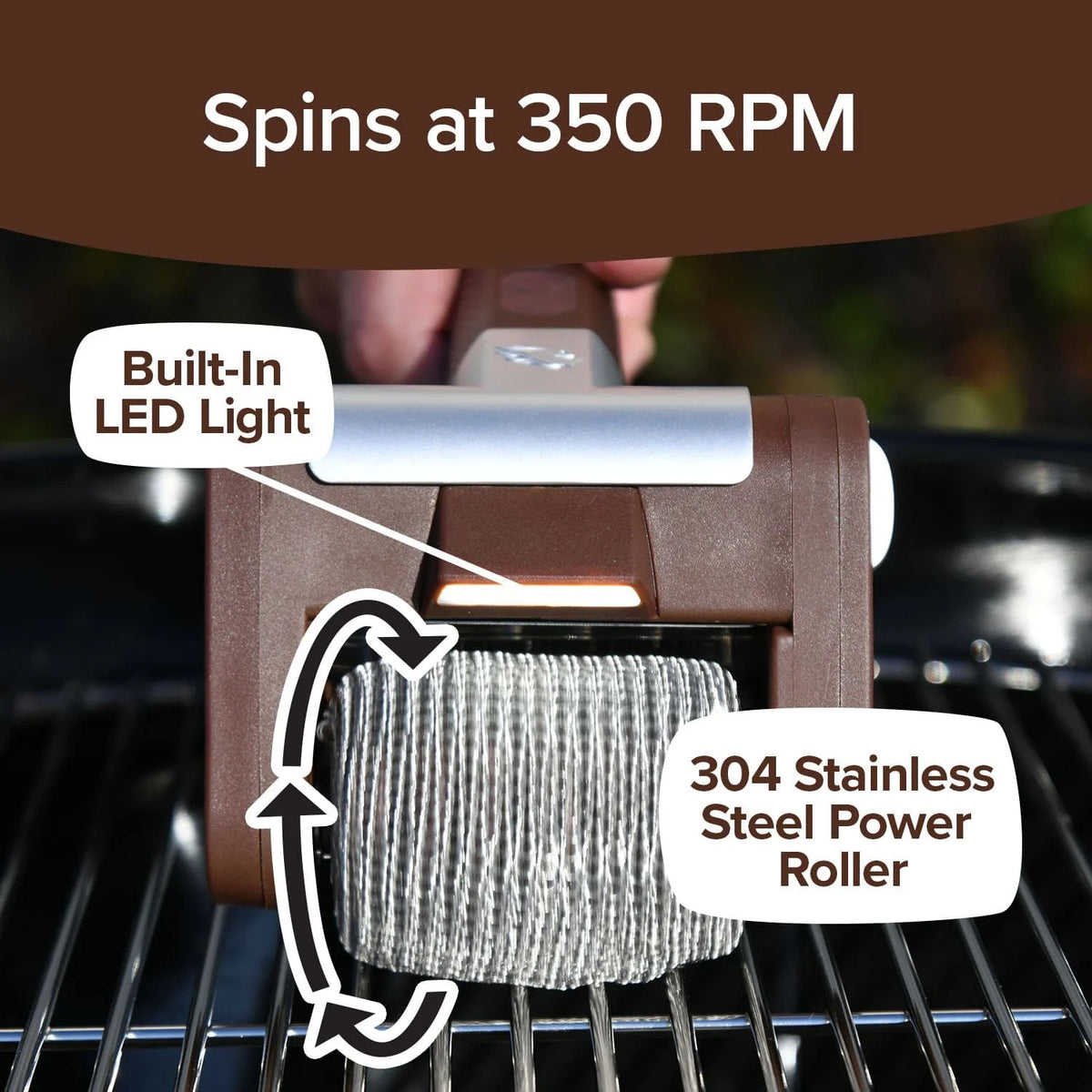Electric Bristle-Free Grill Brush – Steam Cleaning BBQ Scraper Tool