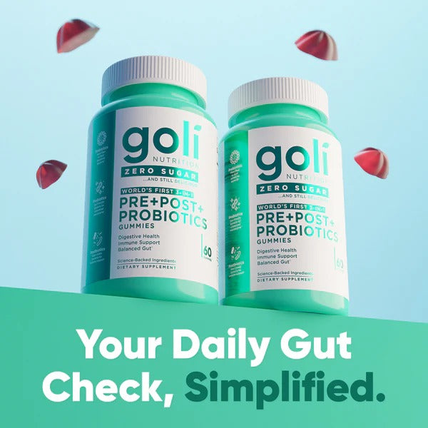 Zero Sugar 3-in-1 Gut Health Gummies – ACV + Probiotics + Vitamins
