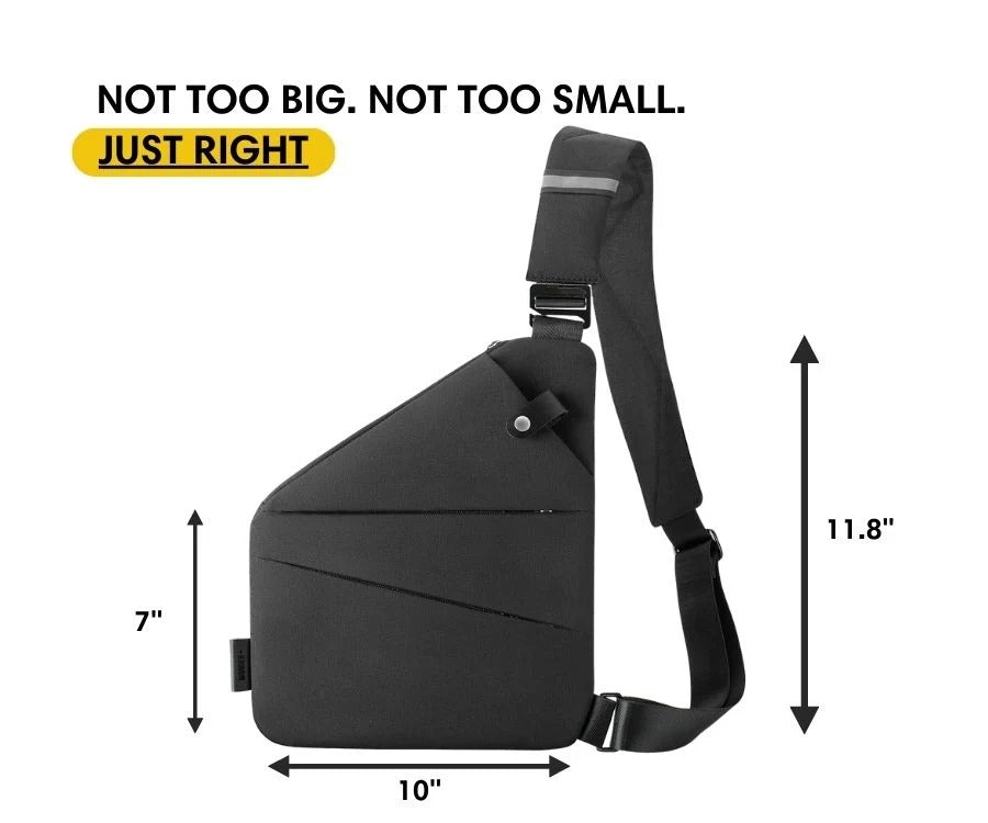 Anti-Theft Travel Sling Bag – Secure Crossbody Daypack for Travel