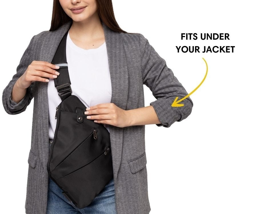 Anti-Theft Travel Sling Bag – Secure Crossbody Daypack for Travel