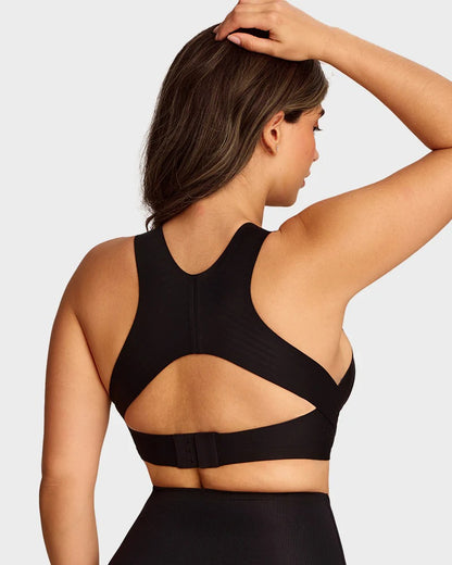 Front Closure Cross-Back Posture Bra – Wireless Support Comfort