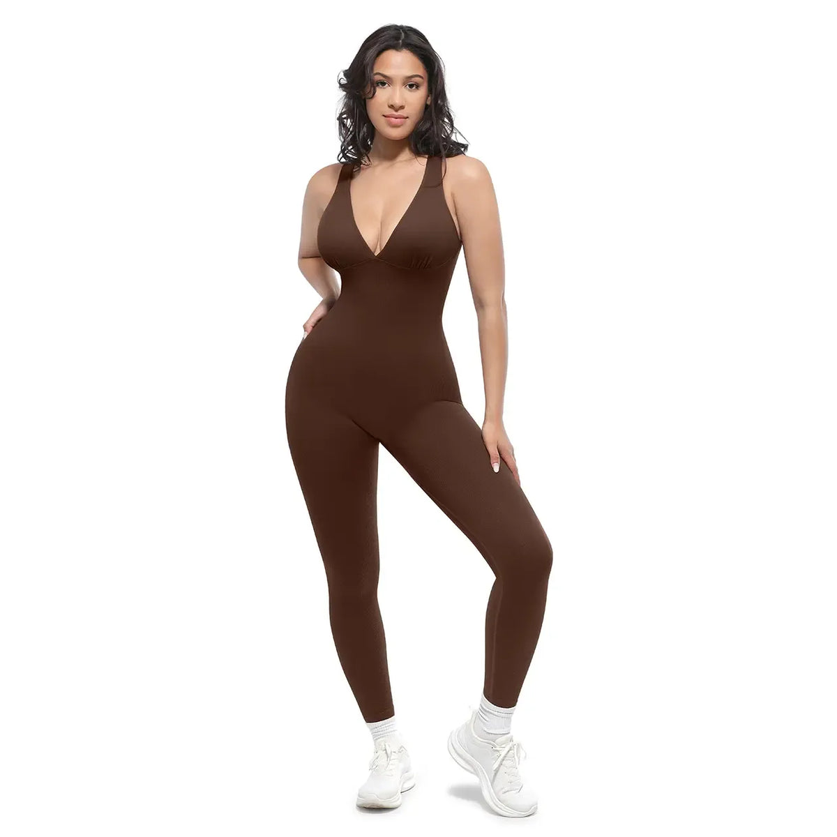 Deep V Sculpting Shapewear Bodysuit – Smooth, Lift & Shape Effortlessly