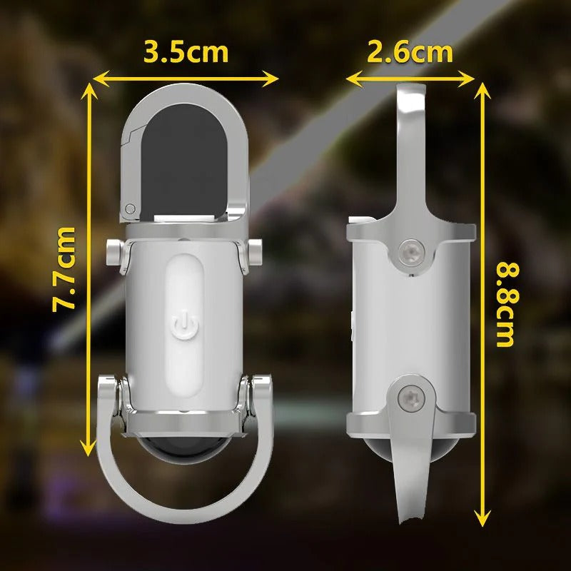 1200LM Mini Keychain Flashlight – Waterproof Multi-Mode LED Light
