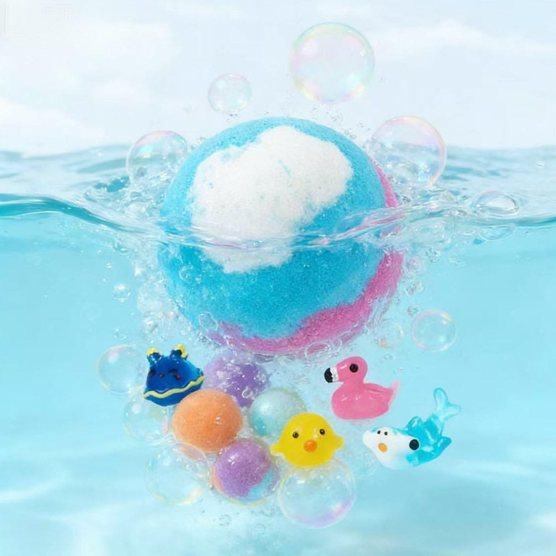 Kids Bath Bombs with Surprise Toys – 12 Pack Ocean Set